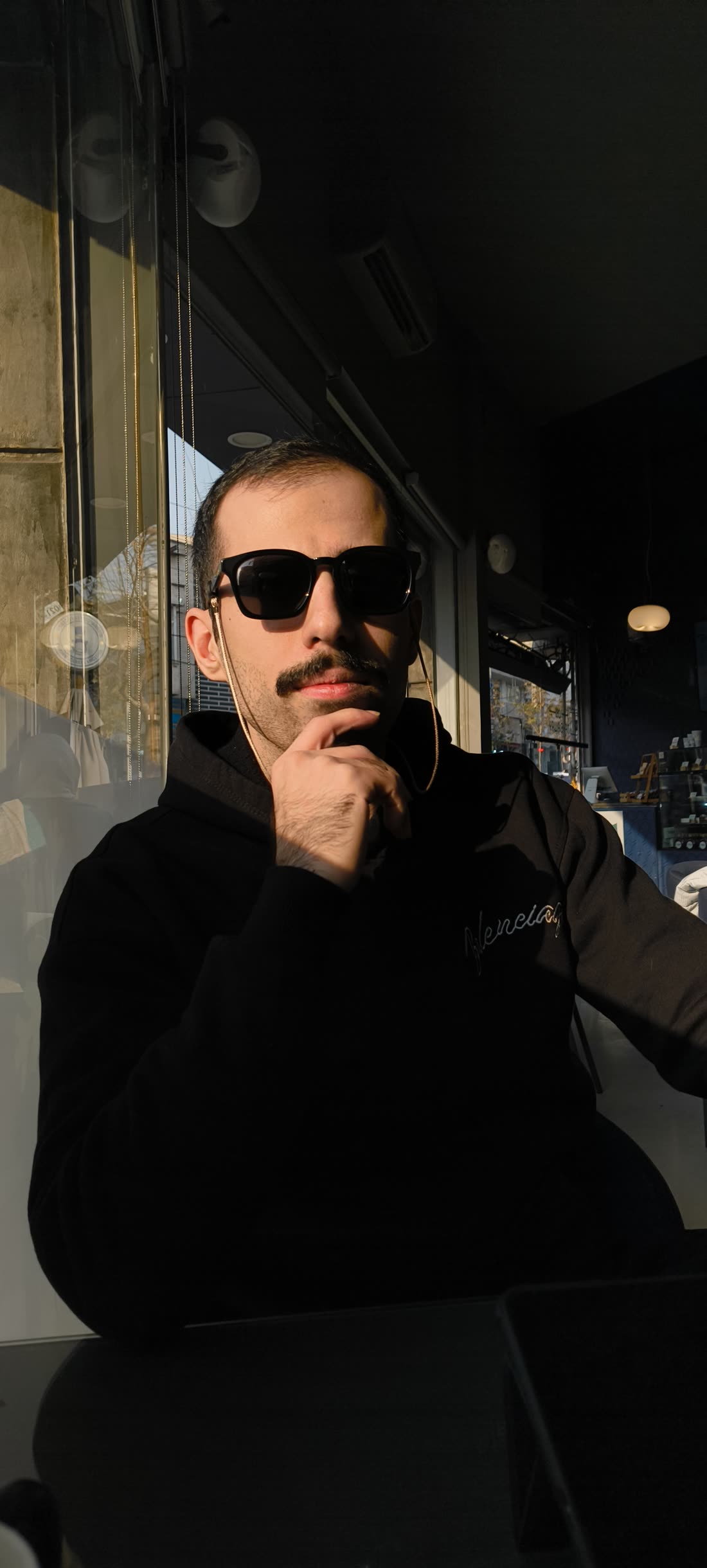 Soroush Jaberi in a cinematic, side-lit portrait